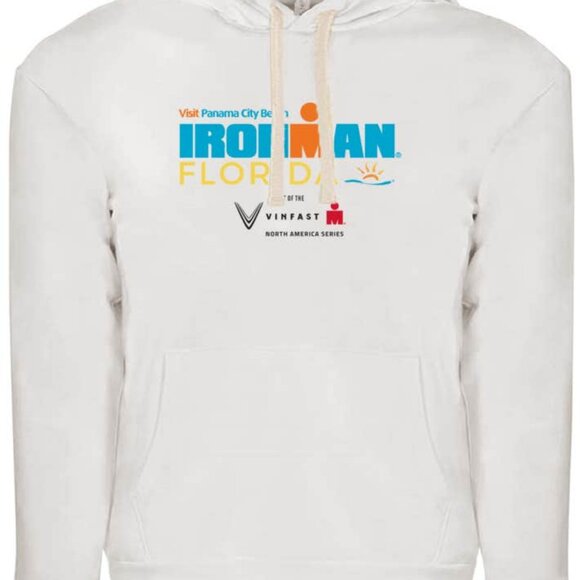 COPY - MENS PANAMA CITY IRONMAN FLORIDA WHITE HOODIE PULLOVER SWEATSHIRT Medium… - Picture 1 of 1